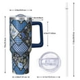 thumbnail image 2 of OBREWU Pioneer Flower Tumbler with Handle and Lid,40oz Pioneer Flower Double Wall Vacuum Insulated Tumbler,Pioneer Flower Cups Gift for Women and Men, 2 of 7