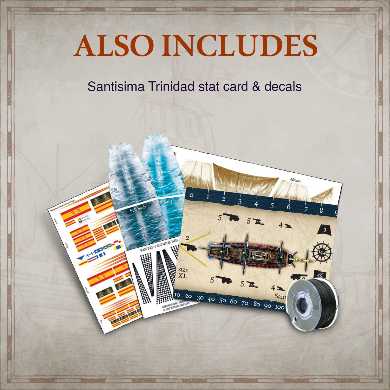 Wargames Delivered - Warlord Games - Black Seas The Age of Sail Santisima Trinidad Miniatures