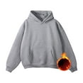 thumbnail image 2 of GERsome Men's Solid Color Hoodies Pullover Soft Fleece Hooded Sweatshirts Long Sleeve Casual Hoodies with Pocket Sizes M-5XL, 2 of 8