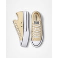 thumbnail image 4 of Converse Chuck Taylor All Star Lift Platform Canvas Low Women's Sneakers, Oat Milk/Oat Milk, Size 9.5, 4 of 6