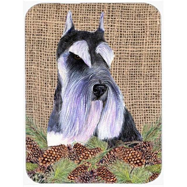 Carolines Treasures SS4068LCB Planche à Découper en Verre Schnauzer - Grande