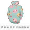 thumbnail image 2 of Happy Macaron Pattern Men's Women Vintage 3D Hooded Sweatshirt - All-Season Loose Fit Streetwear, 2 of 6