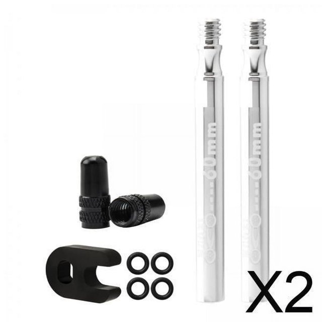 Extensor de ,extensor de presta para bicicleta de montaña 60 mm 80 mm,accesorios de vástago de válvula sin cámara para bicicleta de carretera,vástagos de válvula presta para
