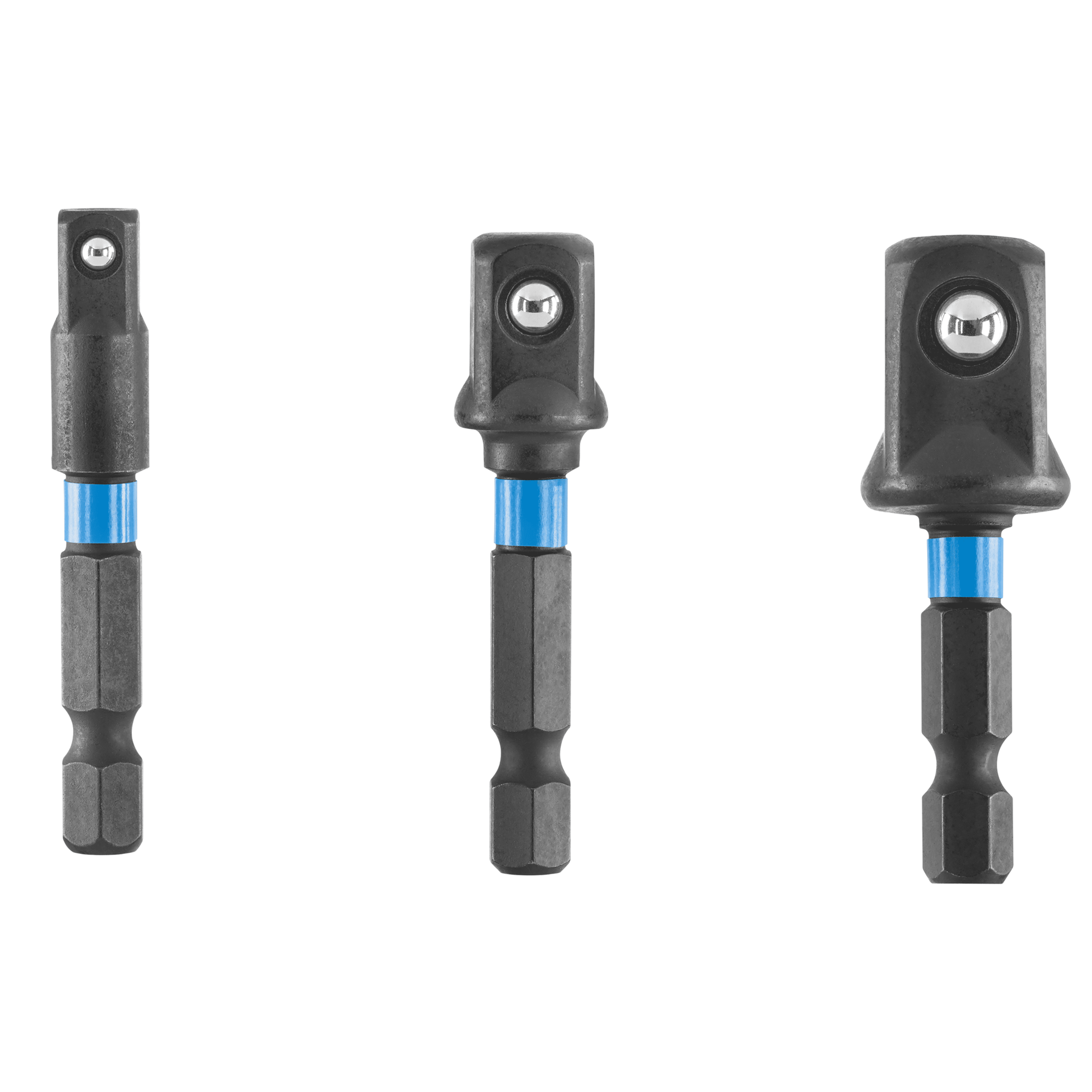7*Drill Socket Adaptor Hex Drive 1/4" 3/8" 1/2" Adapter Converter Bit Impact 