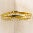 thumbnail image 6 of Corner Shower Basket Brass Shower Caddies for Bathroom Corner Caddy Bathroom Shelf Organizer Matte Black, 6 of 16
