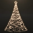 thumbnail image 3 of vidaXL Christmas Tree with Metal Post LEDs Xmas Decoration Multi Colors/Sizes, 3 of 49