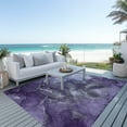 thumbnail image 6 of Addison Rugs Chantille Indoor/Outdoor Transitional Watercolors Purple Washable Rectangle Rug, 5' x 7'6", 6 of 6