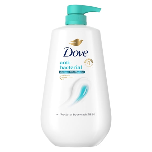 Dove Body Wash With Pump For All Skin Types Antibacterial Protects From Dryness ,30.6 fl oz
