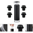 thumbnail image 5 of Wine Gift 1 Set of Wine Saver with 4 Vacuum Stoppers Reusable Wine Bottle Stopper Red Wine Vacuum Plug Wine Preserver Sealing Plug for Party Bar Home Hotel Leakproof Wine Bottle Sealer, 5 of 5