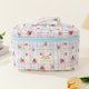 thumbnail image 3 of Bolsa de cosméticos floral para mujer Bolsa de viaje femenina con cierre de cremallera de algodón de gran capacidad, 3 of 6