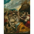 thumbnail image 3 of El Greco (Domenikos Theotokopoulos) 15x18 Black Modern Framed Museum Art Print Titled - The Entombment of Christ, 3 of 5