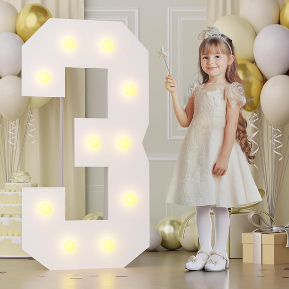 4FT 16 Marquee Numbers, Big 16 Light Up Numbers for 16th Birthday Decorations Warm Light Sweet 16 Party Decorations for Anniversary Party Decor