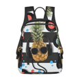 thumbnail image 1 of Balery Pineapple With Black Glasses Mochila Ligera para Hombres y Mujeres – Resistente y Impermeable, Ideal para la Escuela, el Trabajo, los Viajes y el Uso Diario, 1 of 7