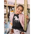thumbnail image 2 of Tstars Girls' Love Horses T-Shirt - Ideal Horse Lover's Gift - Youth Size - XL, Black, 2 of 6