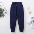 thumbnail image 4 of NZRVAWS 3T Baby Boys Pants Letter Print Splice Elastic Pants 3-4T,Blue, 4 of 7
