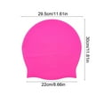 thumbnail image 2 of PUREKKI Oversized Silicone Swim Cap for Adults Unisex Large Head Long Hair High Elasticity Comfortable Hair Care Swimming Training Beach Vacation Water Park Activities, 2 of 6