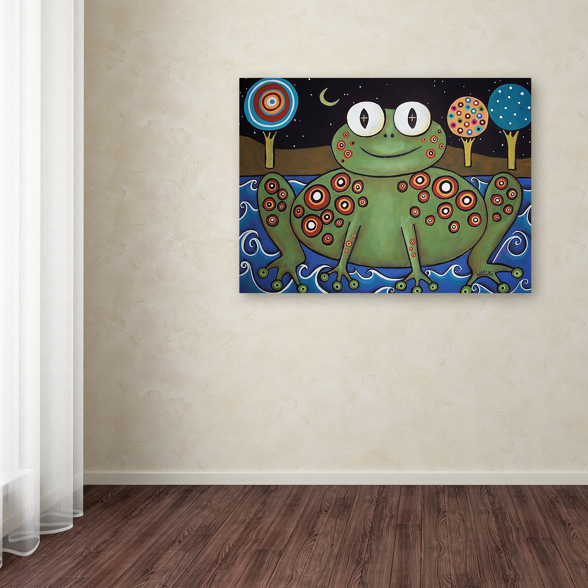 Trademark Fine Art 'Night Frog' Canvas Art by Karla Gerard