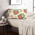 thumbnail image 6 of Sikiie Frog Hold Strawberry Print Plush Pillow Cover, Wrinkle-proof and Stain-resistant Pillow Protector without Pillow Core, Home Decoration-20"x30", 6 of 6