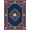 Navy Red Cream, Pattern 8, variant on ODIKA Sport Design With Crossed Bats Ball And Stitched Seam Accents Baseball Field Stain Resistant Low Profile for Dorm Room, Small Living Apartment
