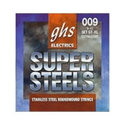 ghs st-xl extra light super steels electric guitar strings (9-42)