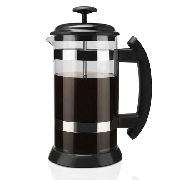 Kitchen 1000ml Stainless Steel French Press Pot Cafetiere Coffee Cup Borosilicate Glass Coffee Maker Tea Filter Tea Maker Scented Tea Tea French Press