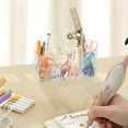 thumbnail image 7 of Deers with Colorful Pencil Pen Cosmetic Holder Cup Makeup Brush Holder Desk Accessories Holder Acrylic Organizer for Office School Home, 7 of 7