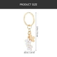 thumbnail image 2 of 2pcs Flower Charm Keychain Purse Hanging Flower Keychian for Women Keychain Decor, 2 of 8