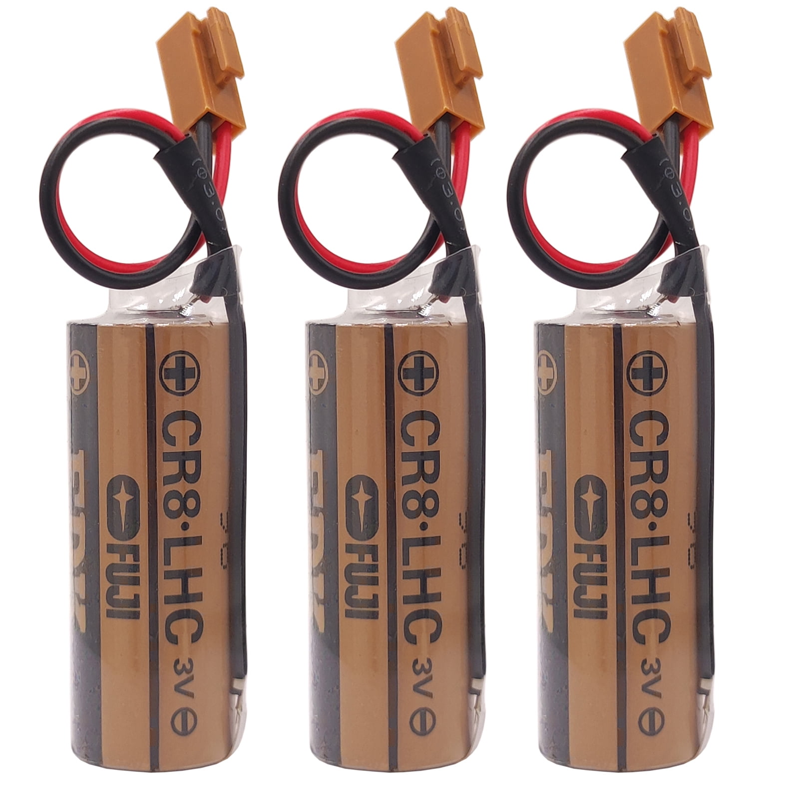 3Pc 3V 3000mAh Lithium Battery Replaces Fuji FDK CR8.LHC 17430, Toto