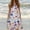 6-Light Blue, variant on Women's Floral Print Dress Sleeveless Crewneck Summer Swing A-Line Dress Beach Casual Loose Sundress