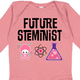 thumbnail image 4 of Inktastic Science Future STEMinist Scientist for Girls Girls Long Sleeve Baby Bodysuit, 4 of 5
