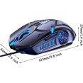 thumbnail image 2 of FIGT-Wired Gaming Mouse, 4 Adjustable DPI Up to 3600,6 Programmable Buttons, Ergonomic Gamer Laptop PC USB Optical Computer Mice with RGB Backlit, Ergonomic Wired Mouse for Laptop,Mac ,Gray【58】, 2 of 6