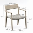 thumbnail image 3 of Grade-A Teak Dining Set: 10 Seater 11 Pc: And 10 AmiloWT Arm Chairs Outdoor Patio WholesaleTeak #51AM3310, 3 of 3