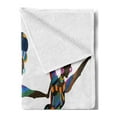 thumbnail image 2 of African Soft Flannel Fleece Throw Blanket, Dance Performed by Women in Traditional Dresses, Cozy Plush for Indoor and Outdoor Use, 50" x 60", Multicolor, by Ambesonne, 2 of 5