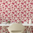 thumbnail image 2 of Ambesonne Maple Leaves Peel & Stick Wallpaper for Home, Canadian Leaf Pattern, 13"x72", Hot Pink Dark Coral, 2 of 5