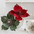 thumbnail image 4 of 5PCS Glitter Flower Artificial Christmas Flowers Hanging Xmas, 4 of 5
