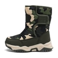 thumbnail image 3 of Boys Snow Boots Camoflage Anti-Slip Girls Snow Boots Slip Resistant Warm Fur Lining (Toddler/Little Kid/Big Kid), 3 of 9