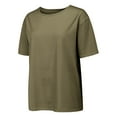 thumbnail image 3 of Yubnlvae 2025 Pointelle Knit Short Sleeve Top - Business Casual Summer Sweater (Breathable Open-Weave | Office-to-Weekend Wear) (Bronze | L), 3 of 8