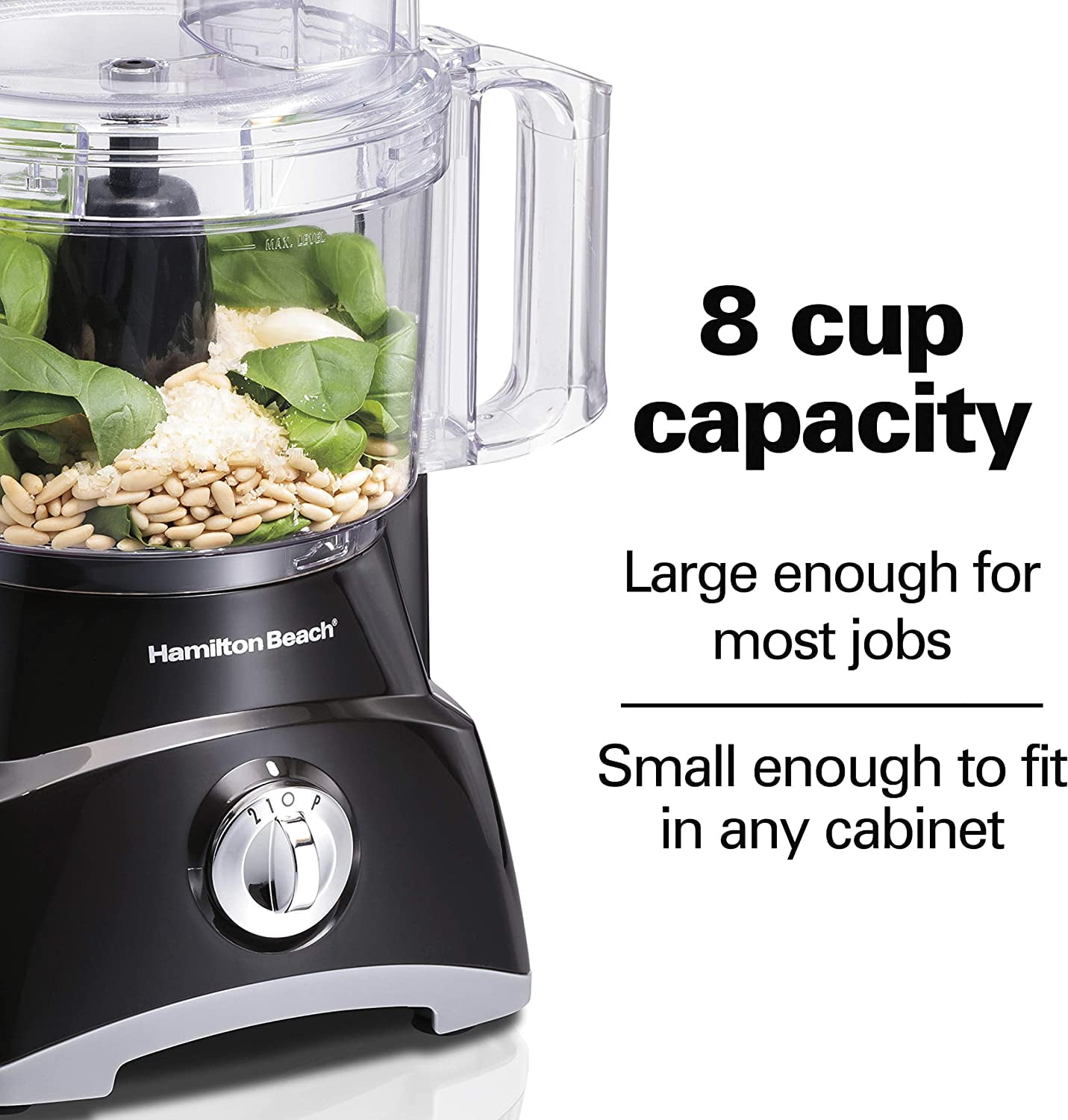 Hamilton Beach Stack & Snap Food Processor and Vegetable Chopper, BPA Free,  Stainless Steel Blades, 12 Cup Bowl, 2-Speed 450 Watt Motor, Black (70725A  for Sale in Arlington, TX - OfferUp