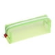 thumbnail image 2 of Estuche de lápices transparente de nylon verde, gran capacidad, diseño lindo, para útiles escolares, 2 of 2