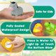 thumbnail image 4 of Juguetes de baño VIBOYLAR con iluminación para animales de granja, 6 unidades, para niños pequeños, 4 of 7
