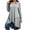Gray, variant on Jalioing Women's Long Sleeve Tunic Tops Round Neck Irregular Mid-Length Shirts Fashion Loose Blouses Outfits