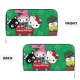 thumbnail image 4 of Lsque Sanrio Pattern Leather Hand Wallet – Long PU Leather Wallet for Women with Zipper Closure, 8 Card Slots, Coin Pouch & Multiple Cash Compartments, 4 of 8