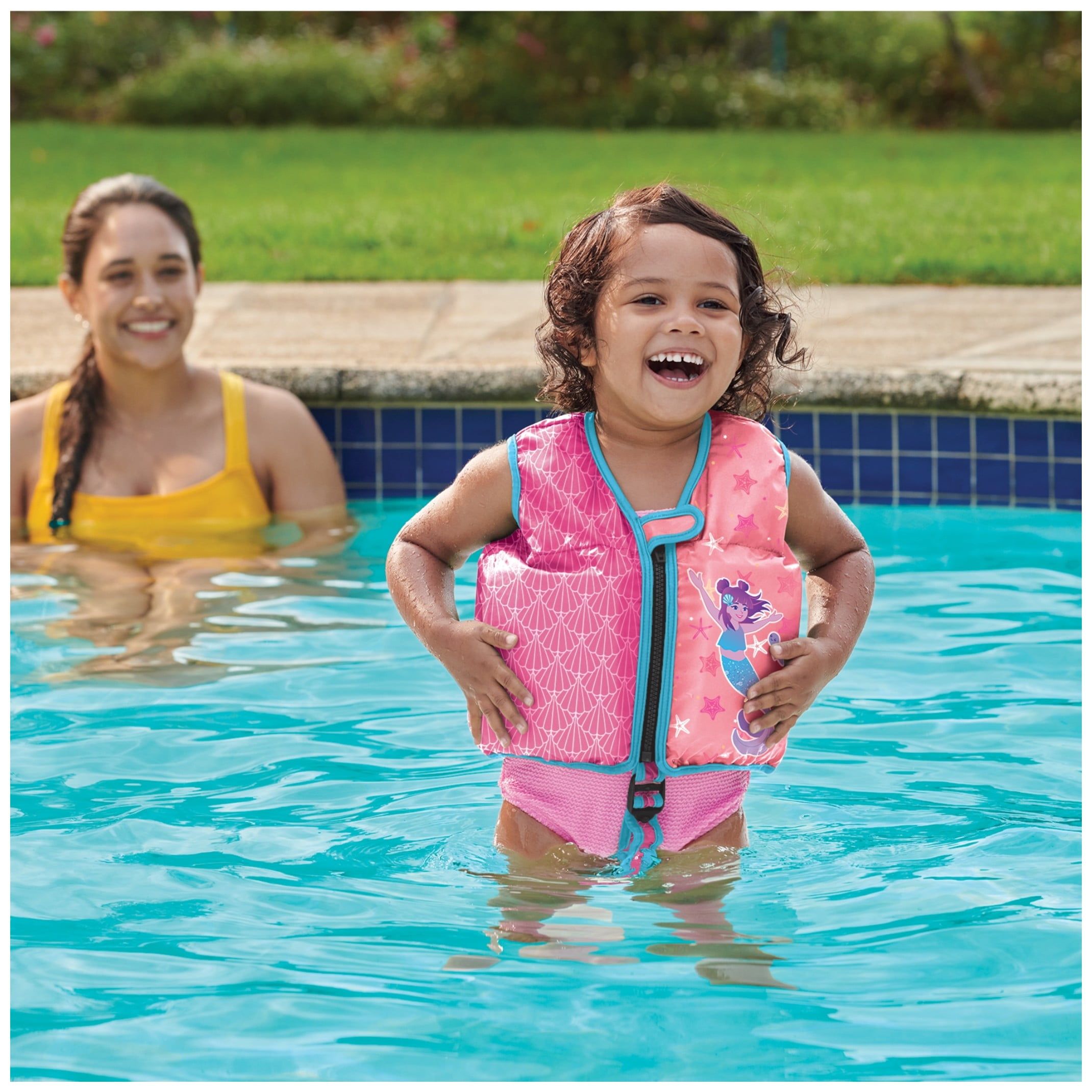 SwimWays Shark Swim Vest, Kids Life Jacket for Ages 2-4 Years Old