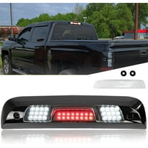 3rd Third Brake Light for 2014 2015 2016 2017 2018 Chevy Silverado GMC Sierra 1500 2500 3500 LED High Mount Stop Third Brake Light, OEM Part Numbers: 23509162 (Smoke Lens)