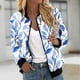 thumbnail image 1 of Puntoco Abrigo Casual De Manga Larga Con Estampado Floral Y Cremallera Con Bolsillo Y Cuello Alto Para Mujer Puntoco Puntoco-1, 1 of 4