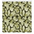thumbnail image 3 of Ambesonne Green Shower Curtain, Jungle Camouflage Design, 69"Wx75"L, Pale Green Dark Green, 3 of 3