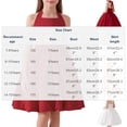 thumbnail image 3 of Girls' Halter Neck Bow Back Short Dress, Elegant Formal Party Dress for Piano Recitals 7-15 Years Red 9-10Years, 3 of 9