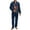 Bigfoot Print Navy Blue, variant on Mens Polyester Pajama Set with Pockets, Long Sleeve Button Down Pajama Set for Men, Men's Sleepwear, Notch Collar Casual Loungewear, Jamaican Flag Hibiscus Palm Tree Black, L