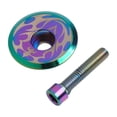thumbnail image 3 of BCLONG Bike Aluminium Oil Slick Headset Stem Top Cap bolt 1/8",Commuter, 3 of 9