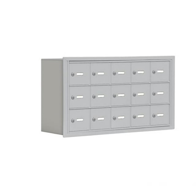 Salsbury 19038-15ARK D 15 A Doors R-Mount Keyed Locks Cell Phone Locker In Aluminum